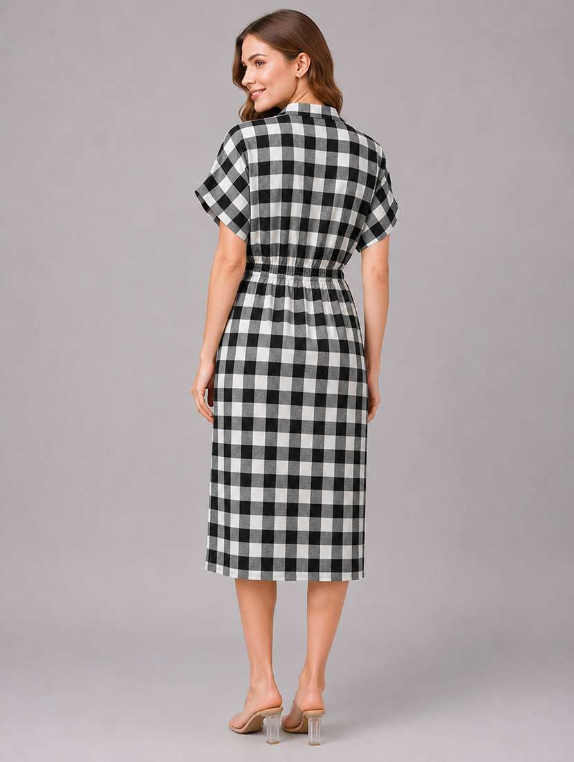 Women Printed Short Sleeves Sheath Dress - 22606021 -  Standard Image - 5