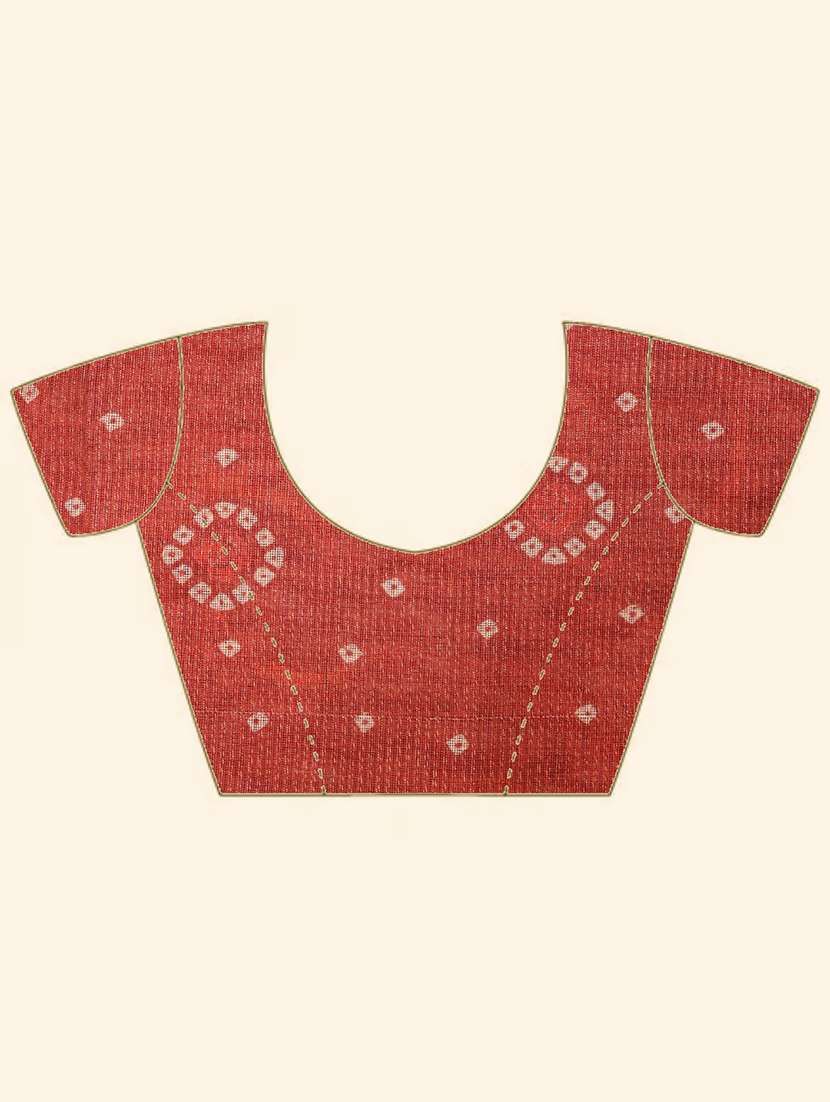 women printed casual wear saree with blouse - 22606373 -  Standard Image - 5