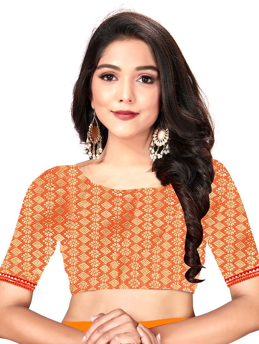 women printed casual wear saree with blouse - 22606498 -  Standard Image - 5