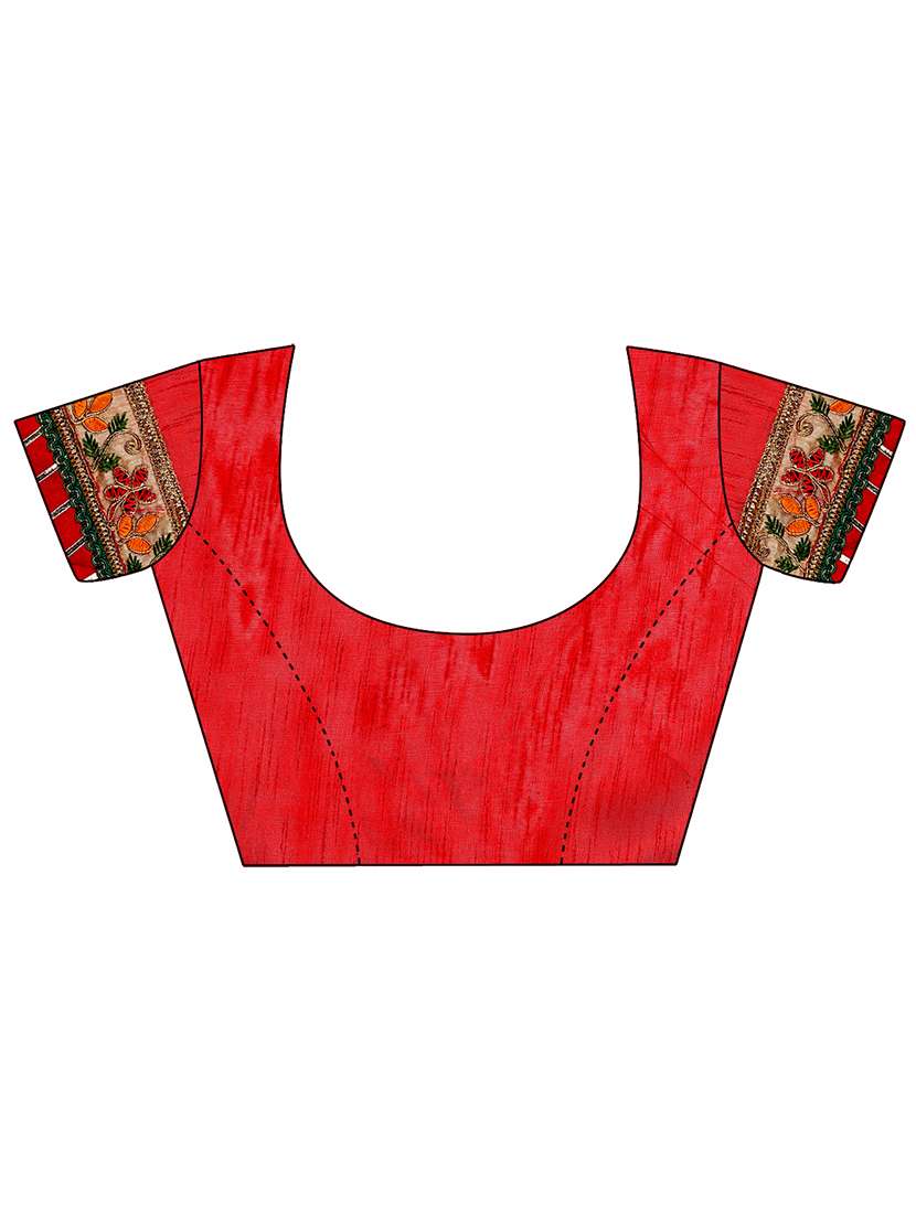 Women Bandhani Printed Saree With Blouse - 22606514 -  Standard Image - 5
