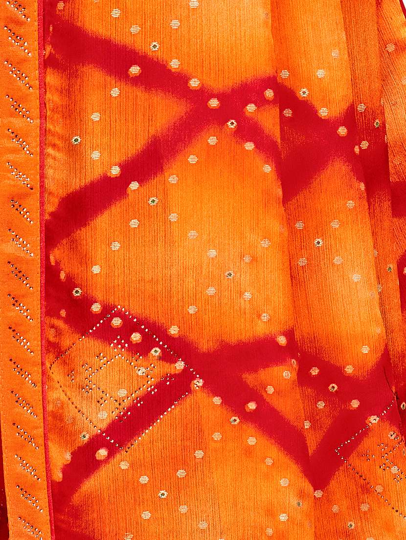 women printed embellished saree with blouse - 22606726 -  Standard Image - 3