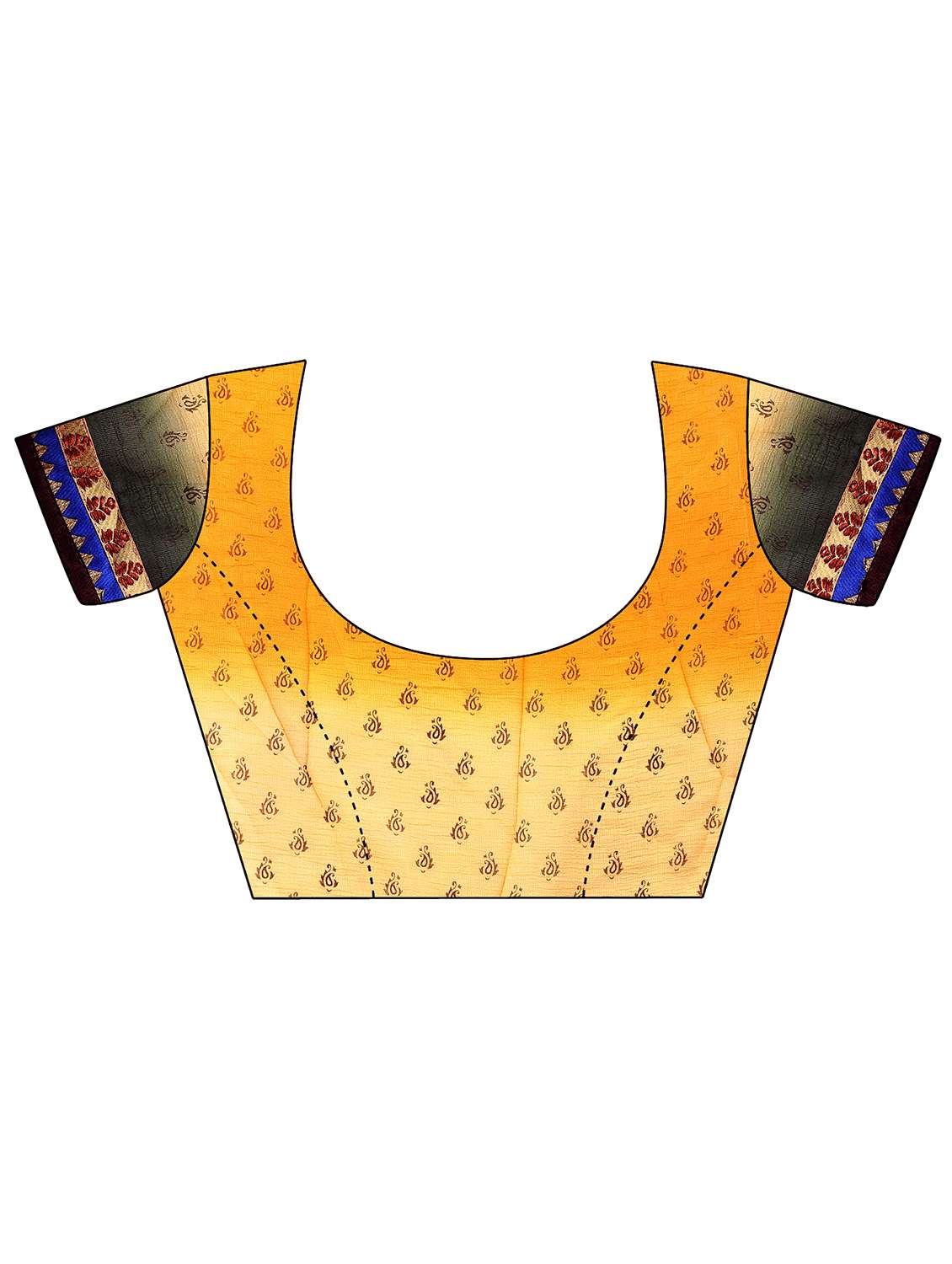 Women Printed Casual Wear Saree With Blouse - 22606772 -  Standard Image - 5