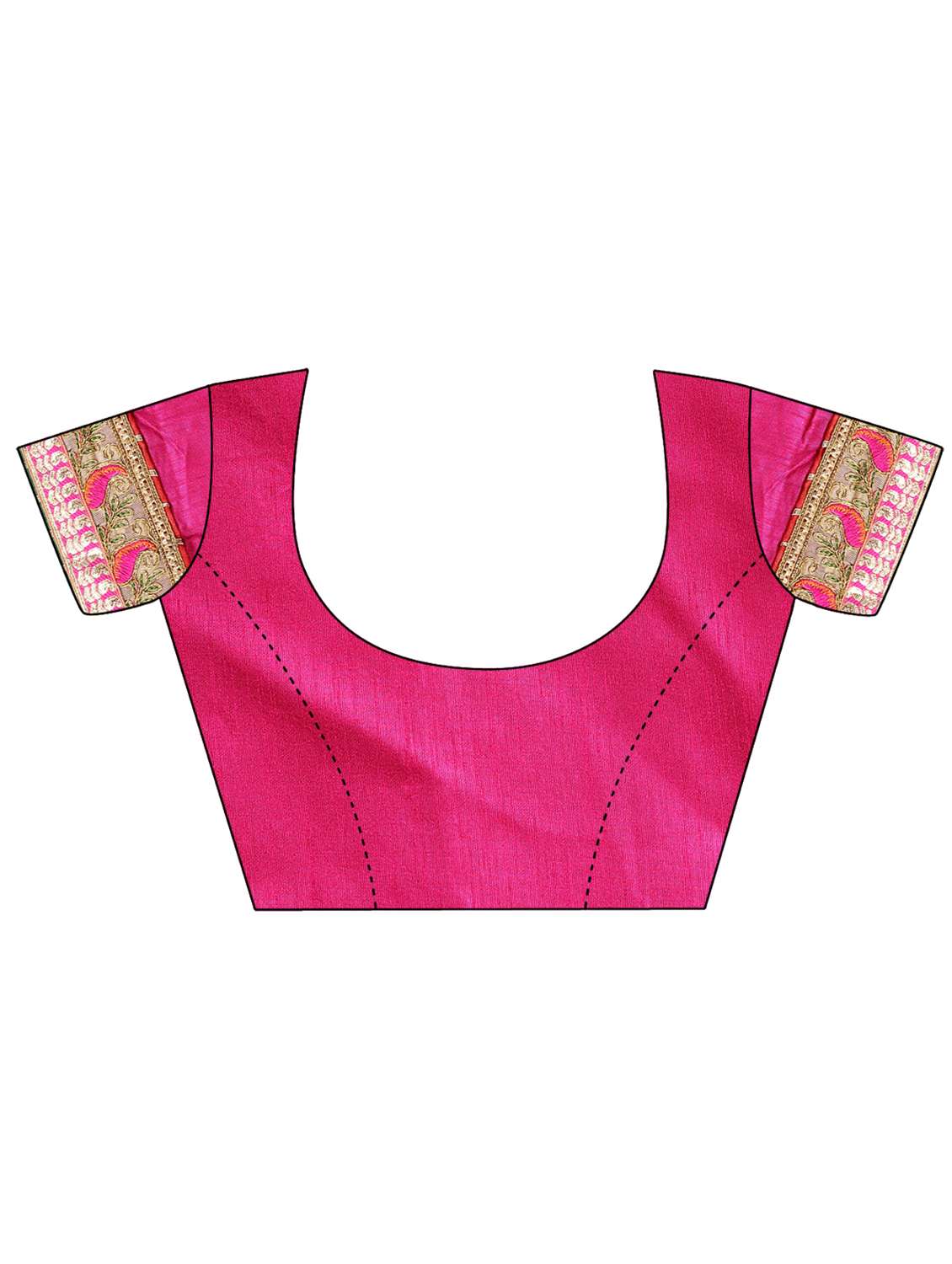 Women Bandhani Printed Half & Half Saree With Blouse - 22606778 -  Standard Image - 5