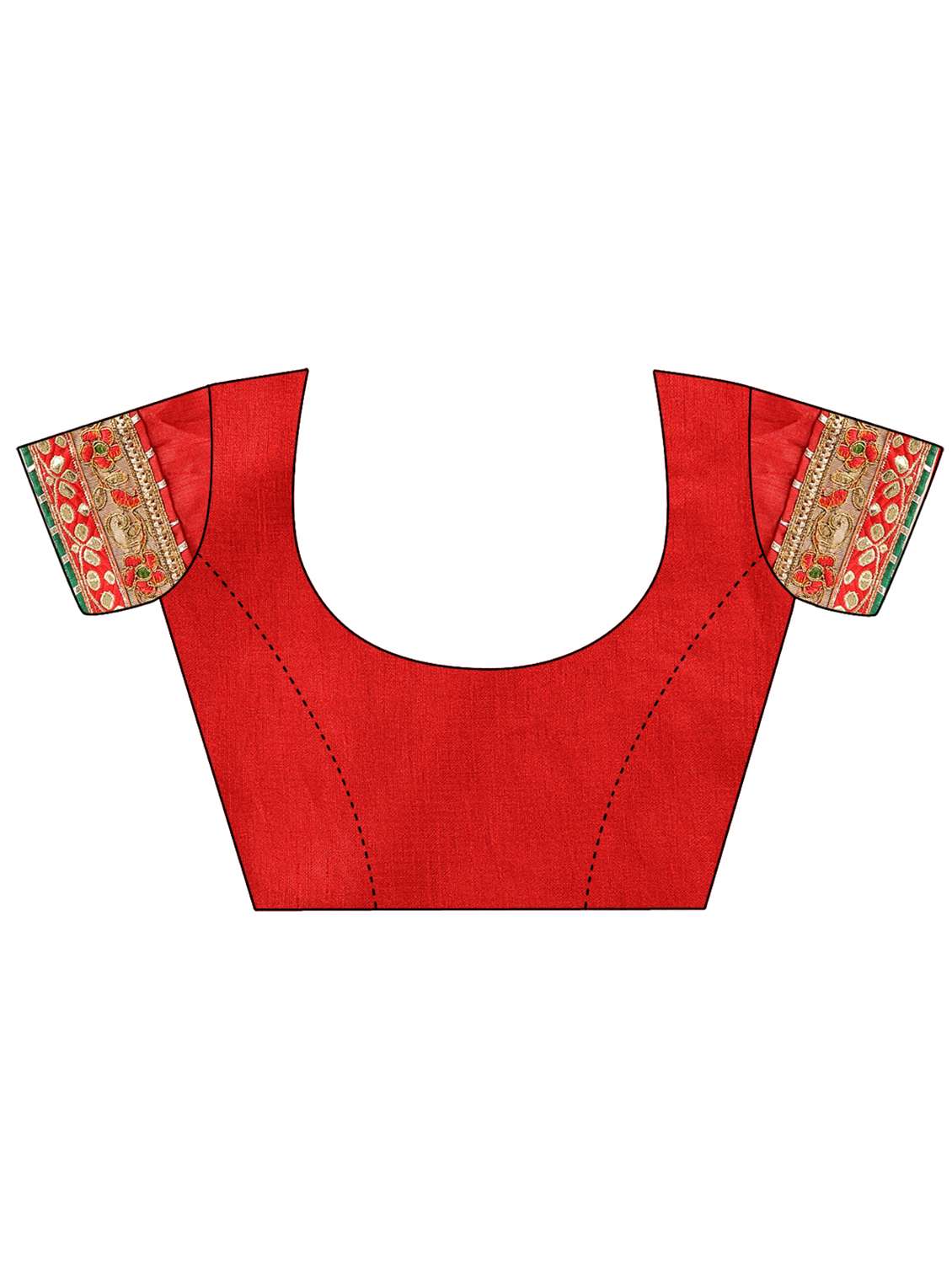 Women Bandhani Printed Half & Half Saree With Blouse - 22606779 -  Standard Image - 5