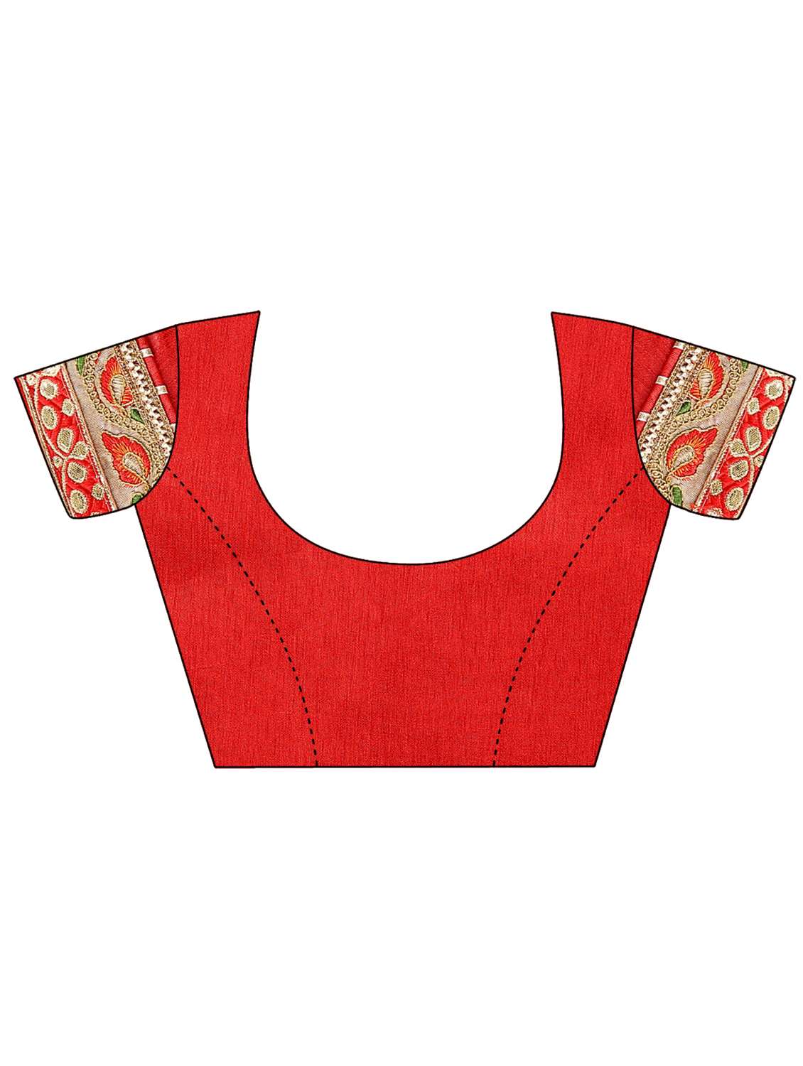 Women Bandhani Printed Half & Half Saree With Blouse - 22606780 -  Standard Image - 5