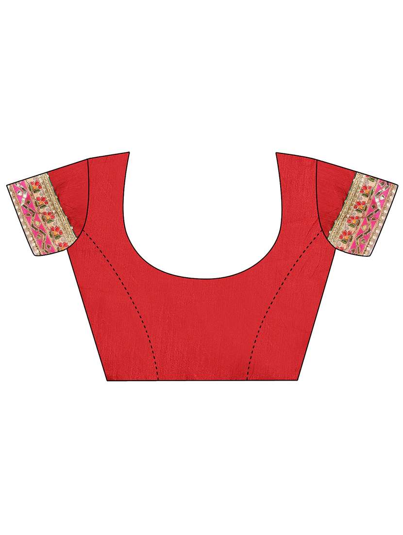 women bandhani printed half & half saree with blouse - 22606840 -  Standard Image - 5