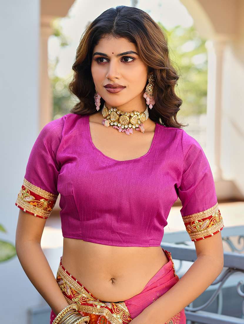 women bandhani printed half & half saree with blouse - 22606846 -  Standard Image - 5