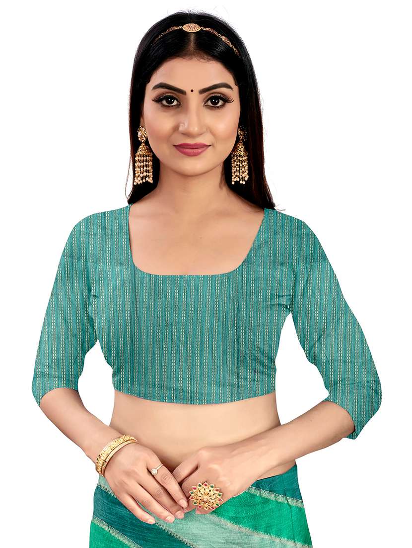 women leheriya printed saree with blouse - 22606857 -  Standard Image - 5
