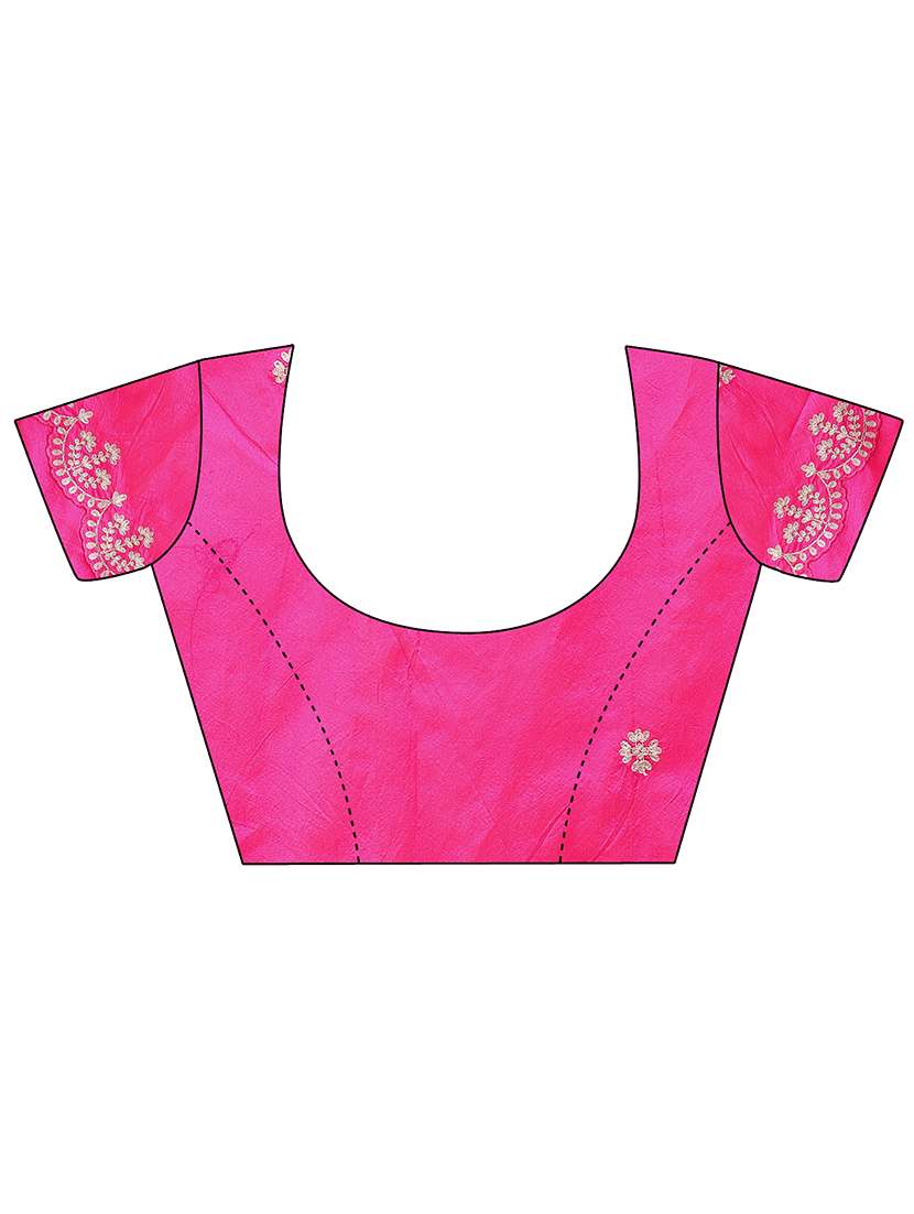 Women Bandhani Printed Saree With Blouse - 22606869 -  Standard Image - 5