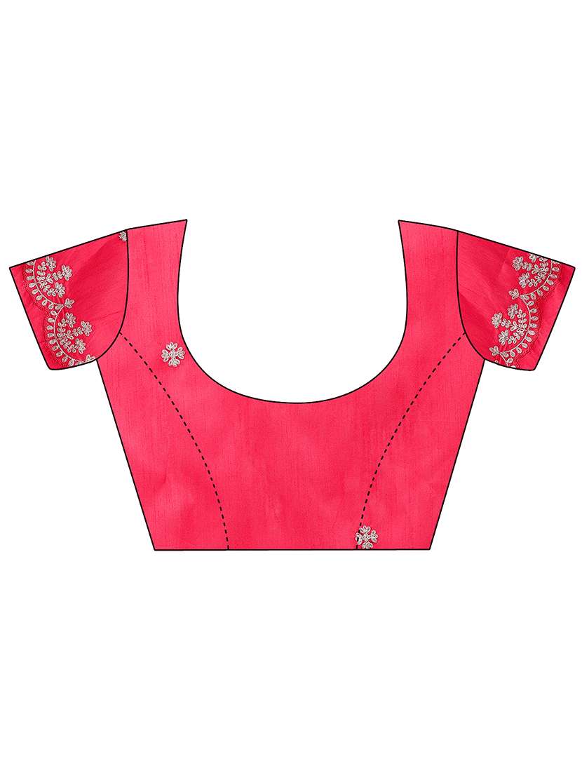 Women Bandhani Printed Saree With Blouse - 22606870 -  Standard Image - 5