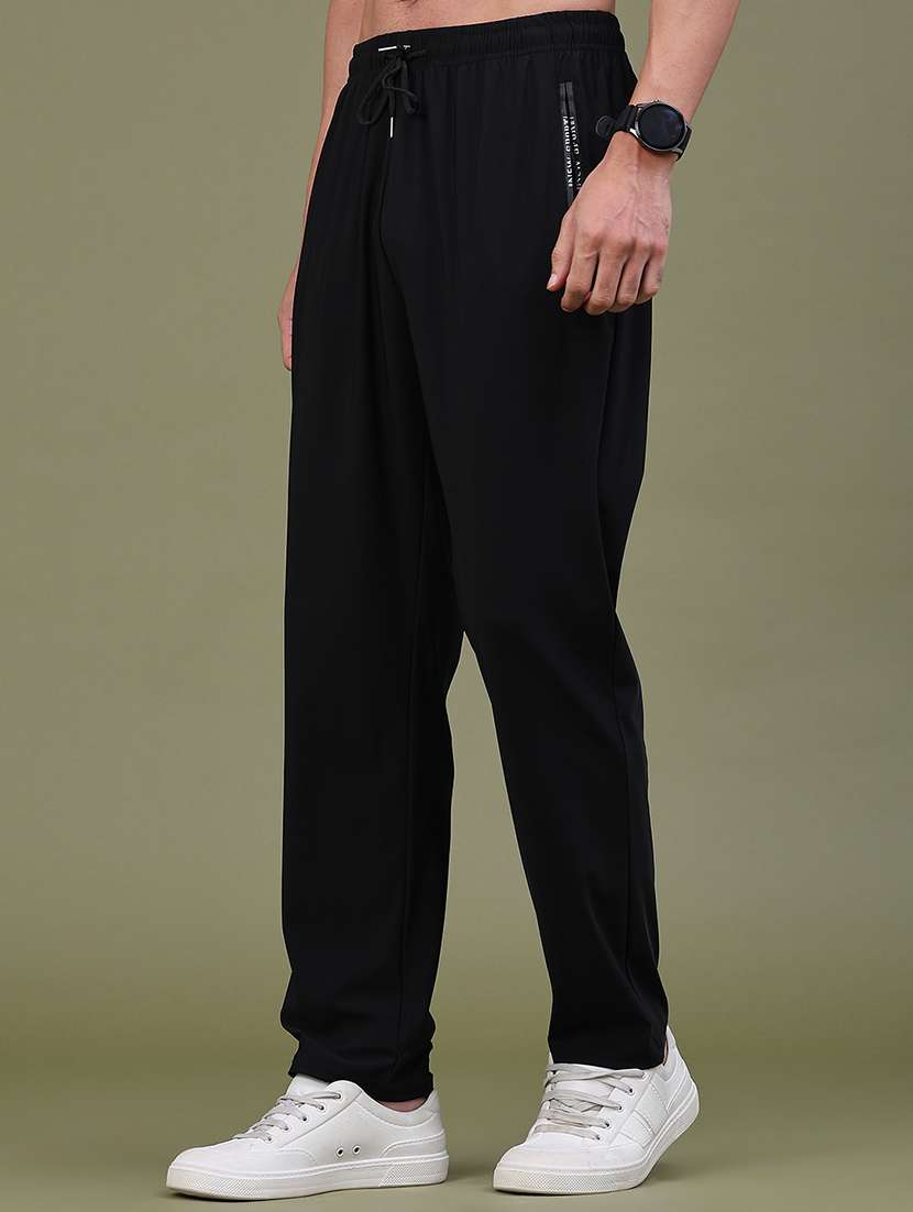 Men Solid Mid Rise Full Length Track Pant - 22606970 -  Standard Image - 3