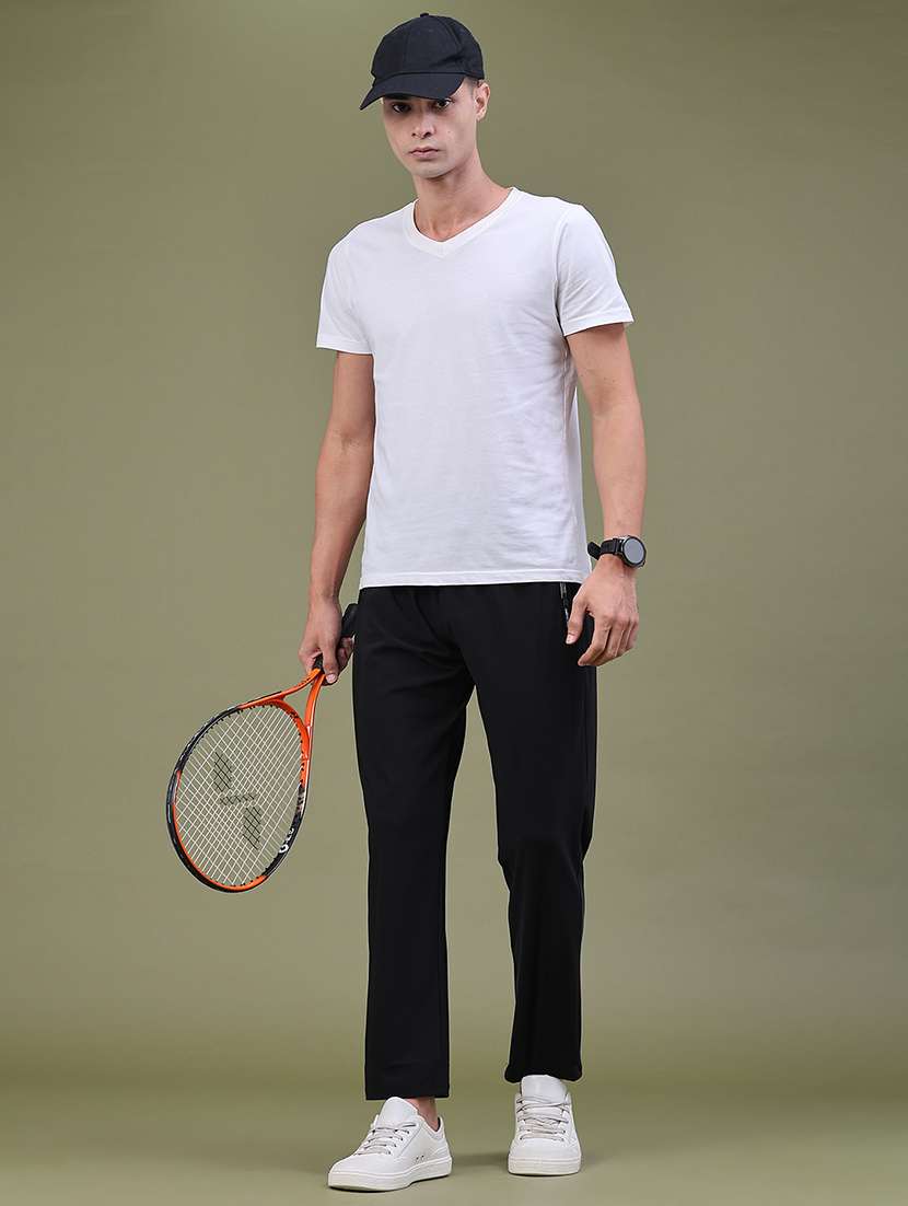 Men Solid Mid Rise Full Length Track Pant - 22606970 -  Standard Image - 5