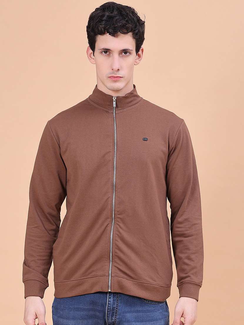 men solid long sleeves casual jacket