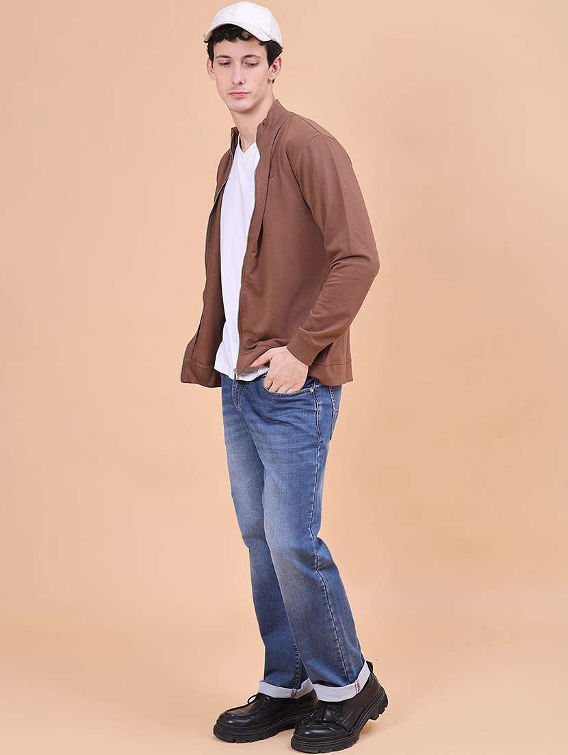 Men Solid Long Sleeves Casual Jacket - 22607300 -  Standard Image - 5