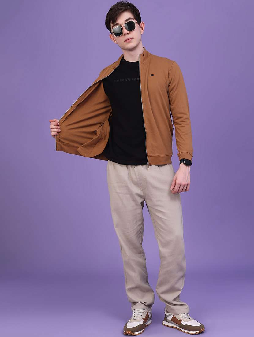 Men Solid Long Sleeves Casual Jacket - 22607302 -  Standard Image - 5