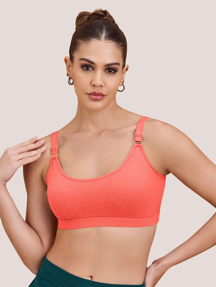 women pack of 3 solid full coverage sports bra - 22608458 -  Standard Image - 3