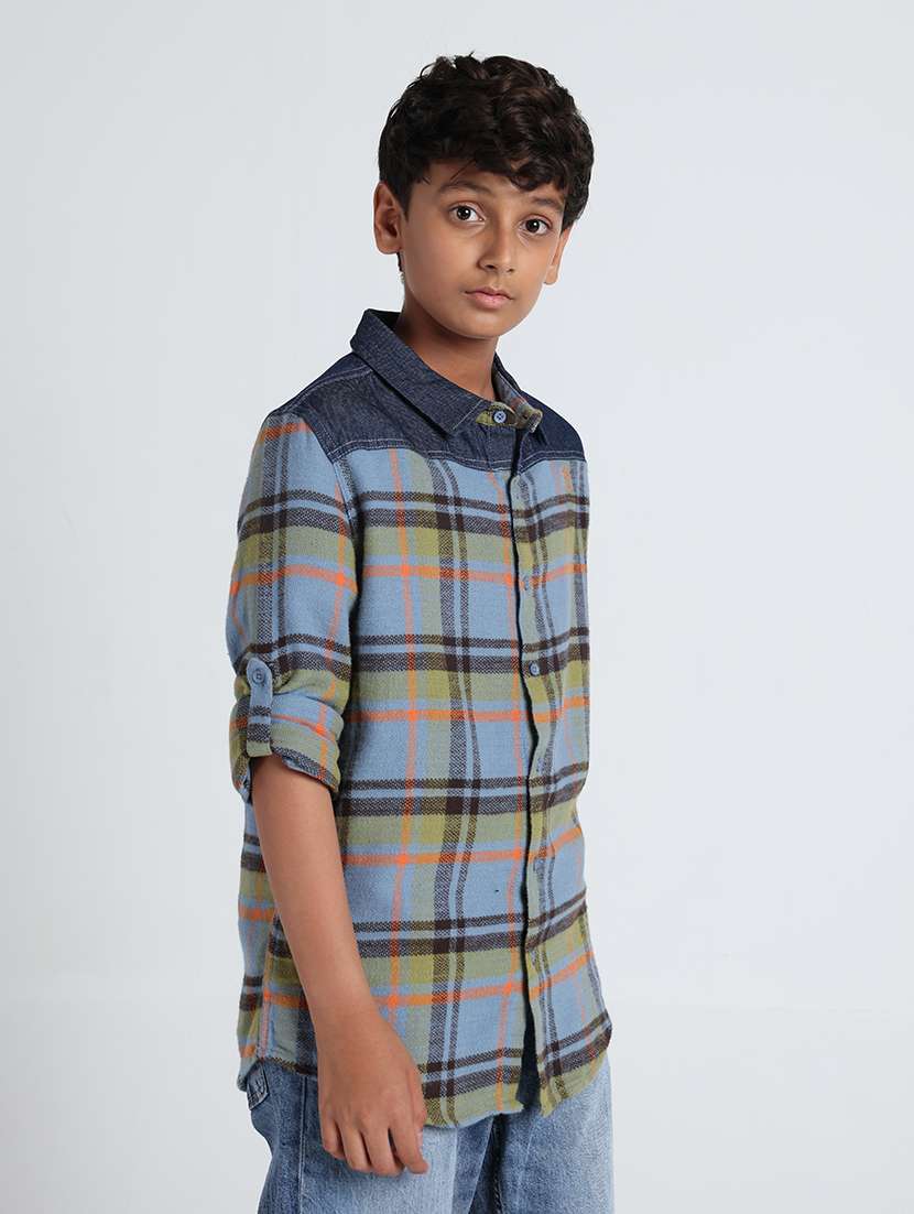 boys printed long sleeves regular fit shirt - 22608734 -  Standard Image - 3