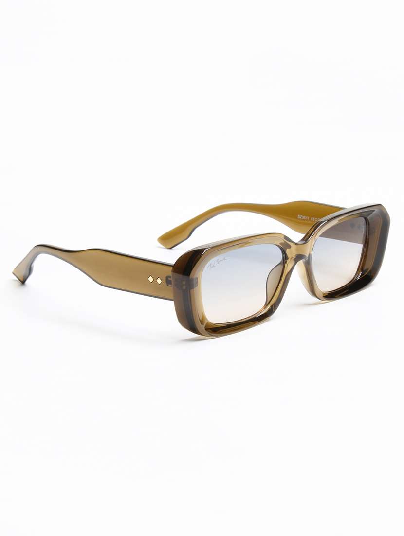 ted smith unisex brown premium italian acetate sunglasses with polarized lenses. - 22608804 -  Standard Image - 3