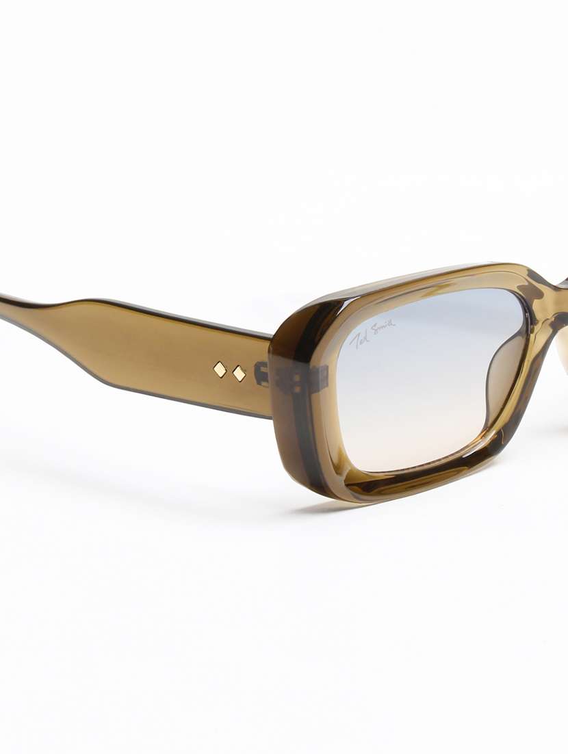 ted smith unisex brown premium italian acetate sunglasses with polarized lenses. - 22608804 -  Standard Image - 5