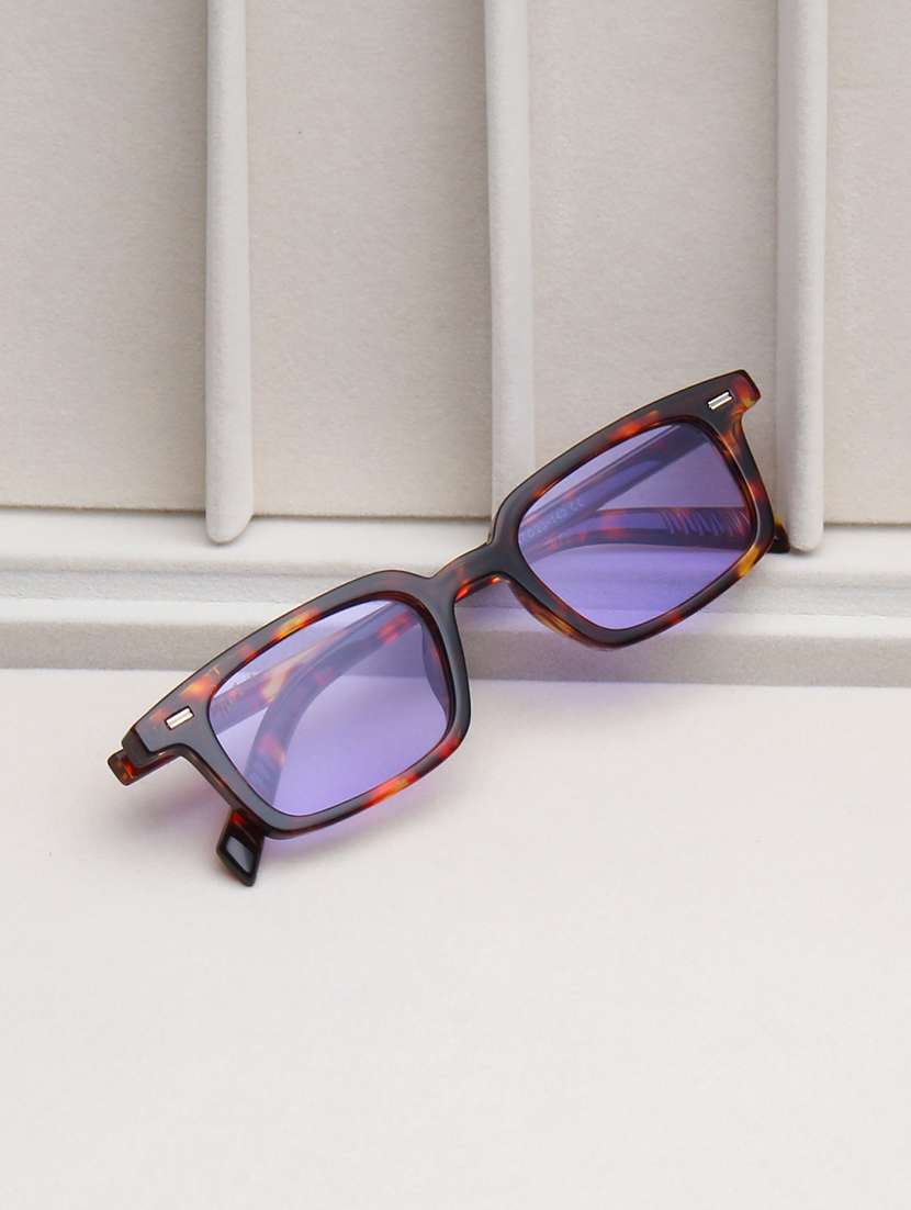 ted smith unisex brown premium italian acetate sunglasses with polarized lenses.