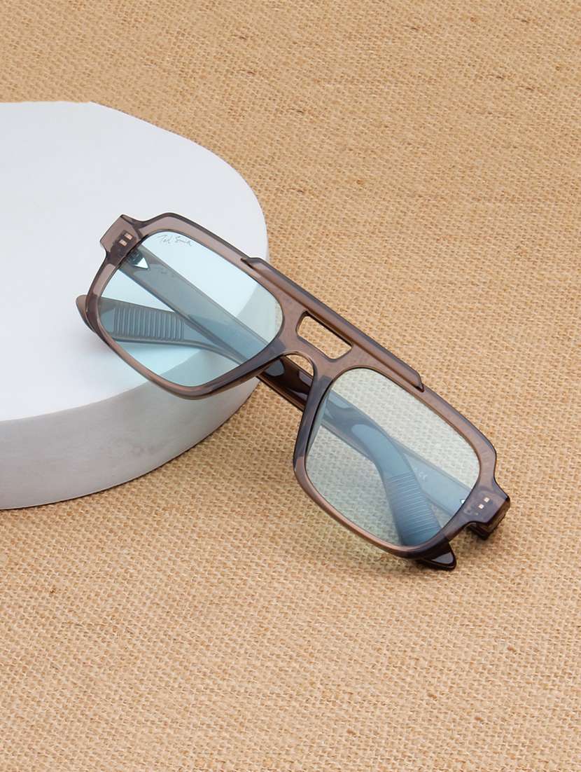 ted smith unisex candy green premium italian acetate sunglasses with polarized lenses.
