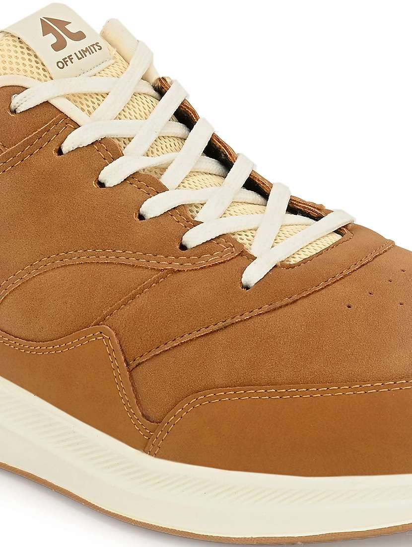 men textured lace up sneaker - 22608832 -  Standard Image - 3