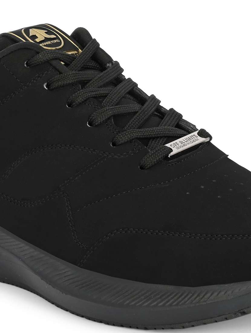 men textured lace up sports shoes - 22608834 -  Standard Image - 5