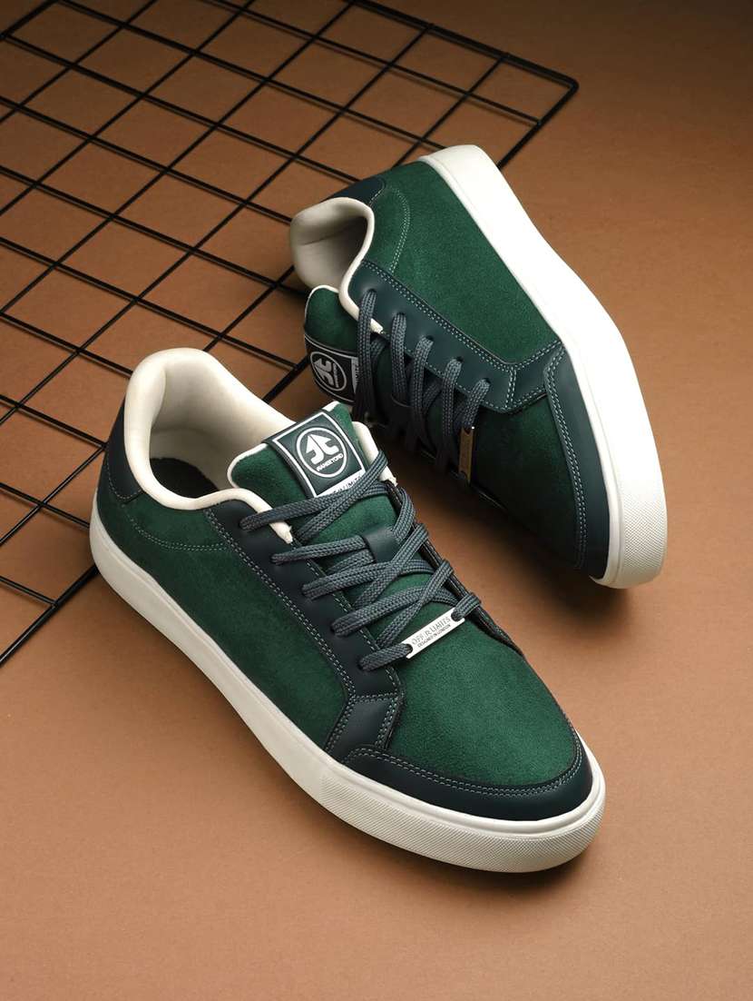 men colourblocked lace up sneaker