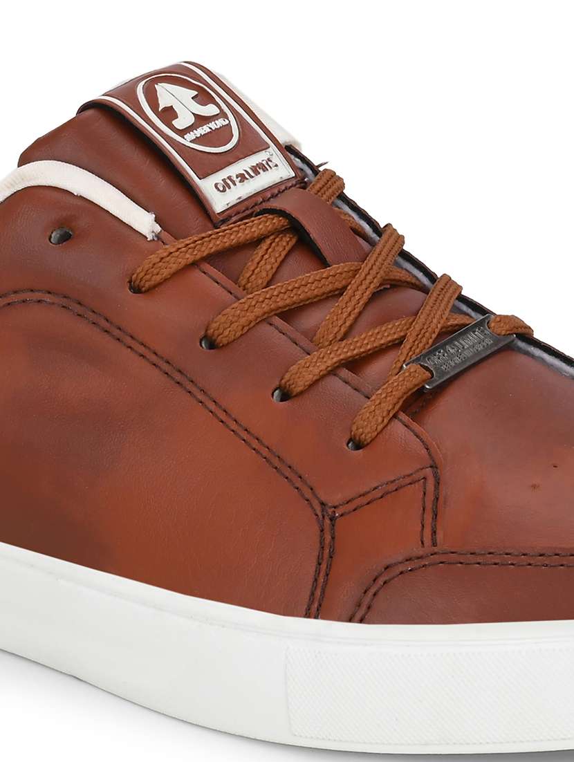men solid lace up sneaker - 22608888 -  Standard Image - 3