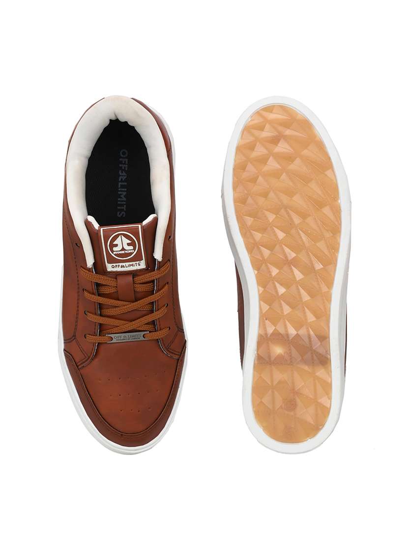 men solid lace up sneaker - 22608888 -  Standard Image - 5