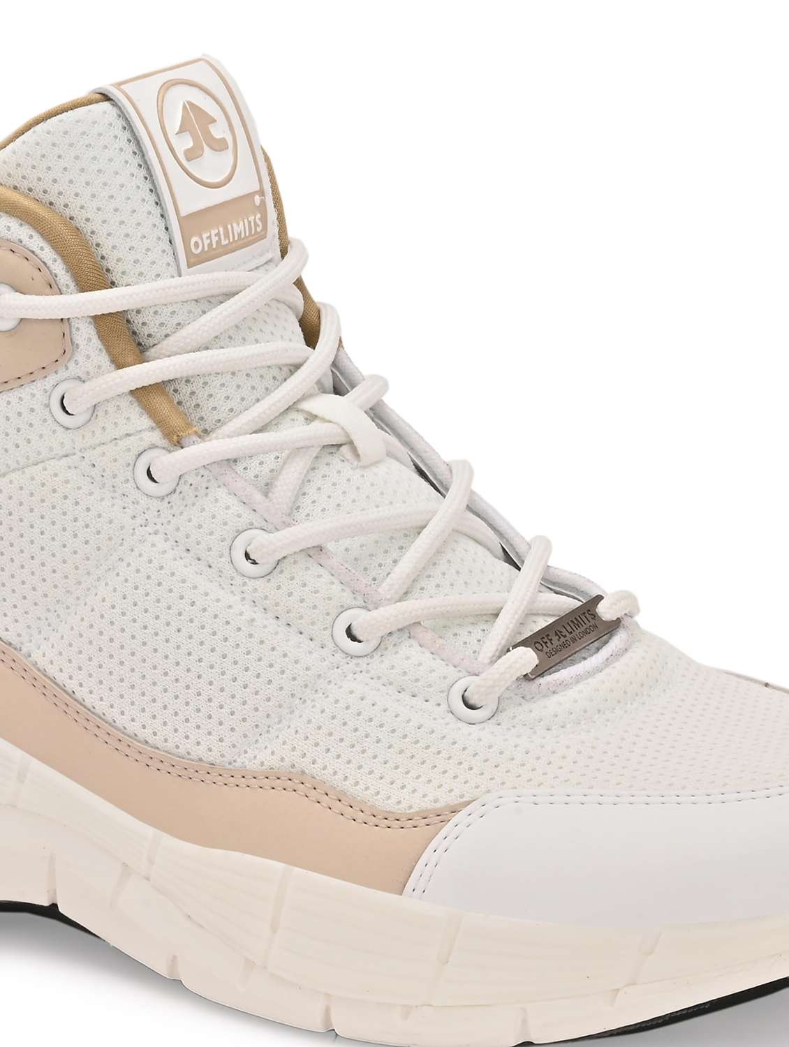 men textured lace up sports shoes - 22608924 -  Standard Image - 3