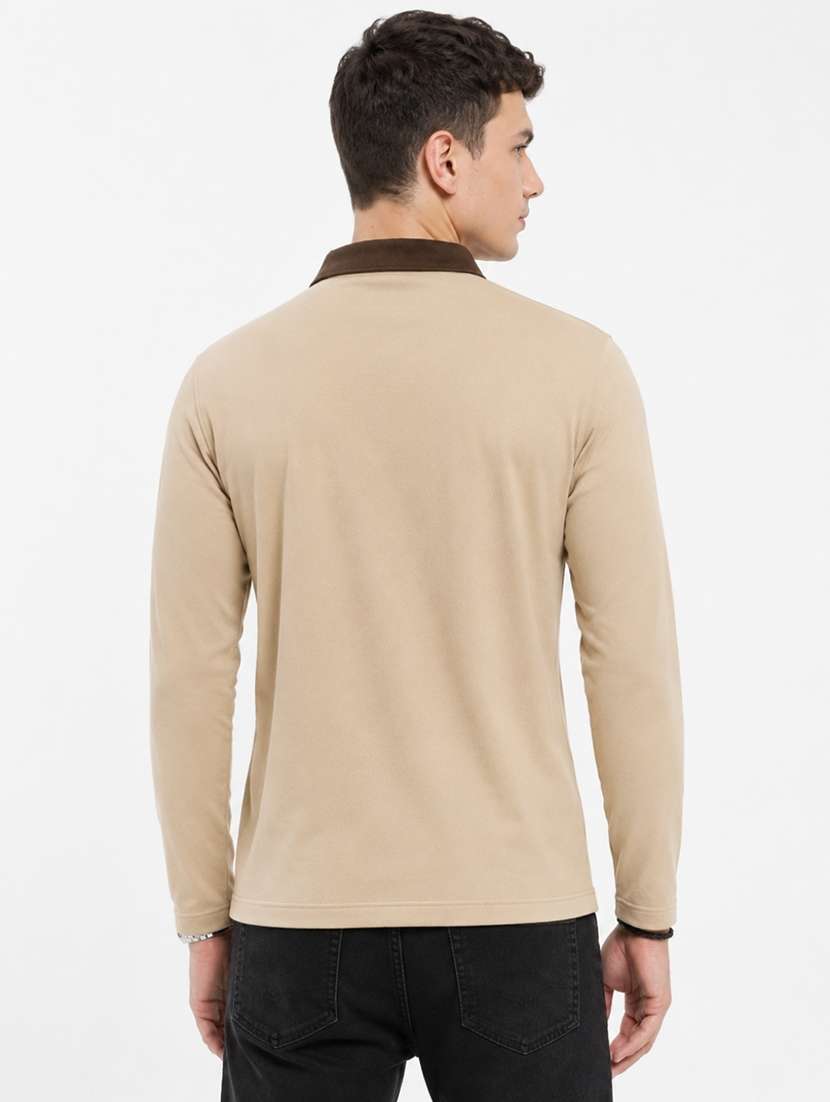 Men Printed Long Sleeves Polo T-shirt - 22608988 -  Standard Image - 3