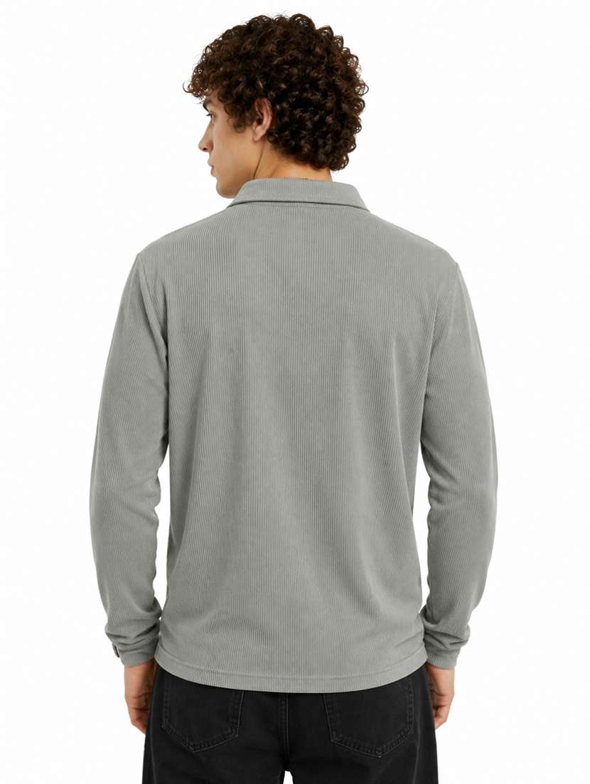 men self design long sleeves polo t-shirt - 22608994 -  Standard Image - 3