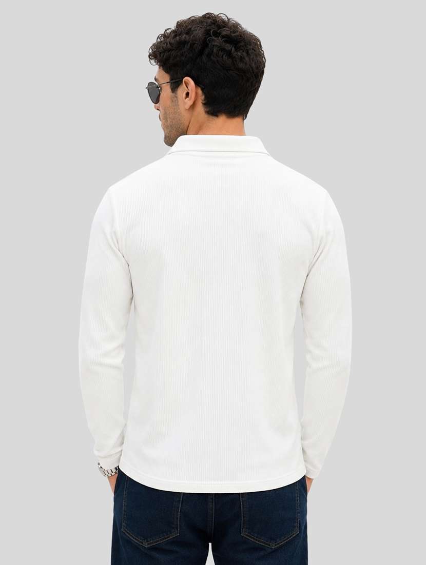 men self design long sleeves polo t-shirt - 22608995 -  Standard Image - 3