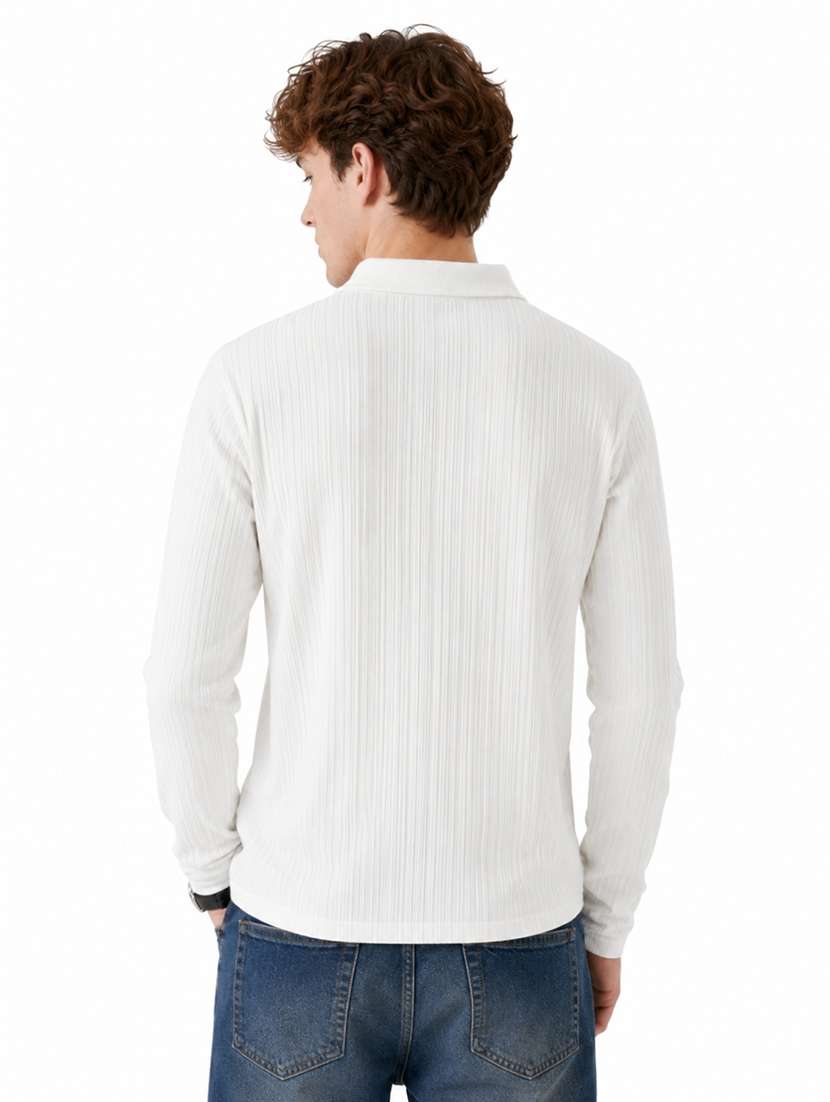men self design long sleeves polo t-shirt - 22609000 -  Standard Image - 3