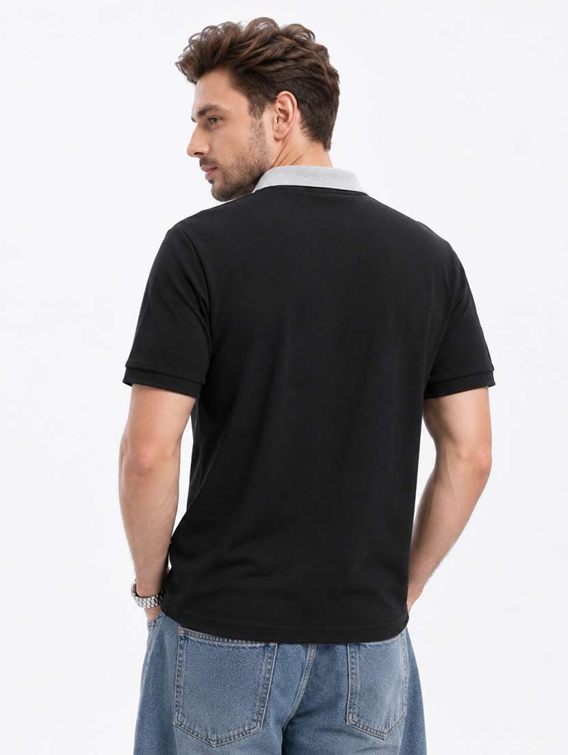 men printed short sleeves polo t-shirt - 22609004 -  Standard Image - 3
