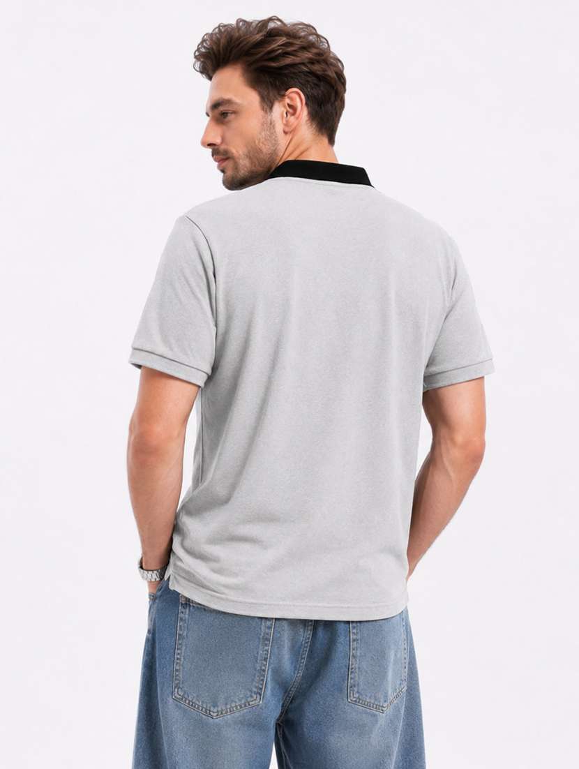 Men Printed Short Sleeves Polo T-shirt - 22609005 -  Standard Image - 3