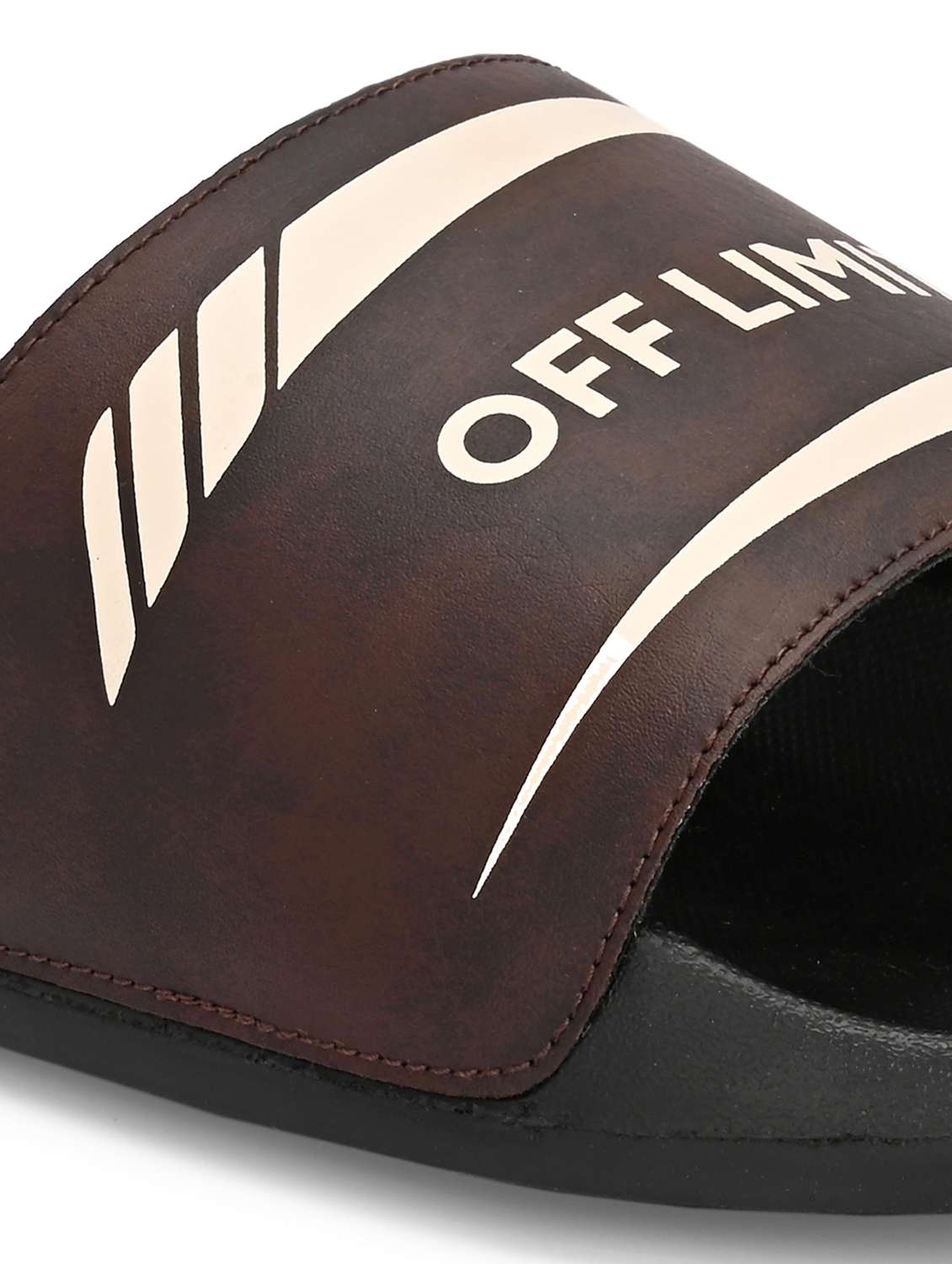 men printed slip on slider - 22609009 -  Standard Image - 3