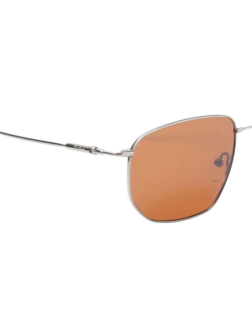 ted smith unisex square metal gunmetal-brown sunglasses with polarized lenses - 22609231 -  Standard Image - 5