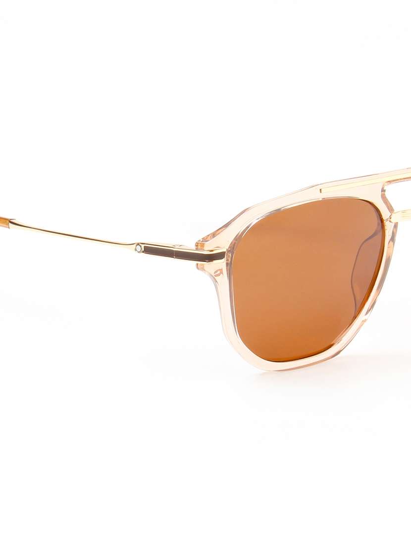 ted smith unisex aviator brown sunglasses with polarized lenses - 22609234 -  Standard Image - 5
