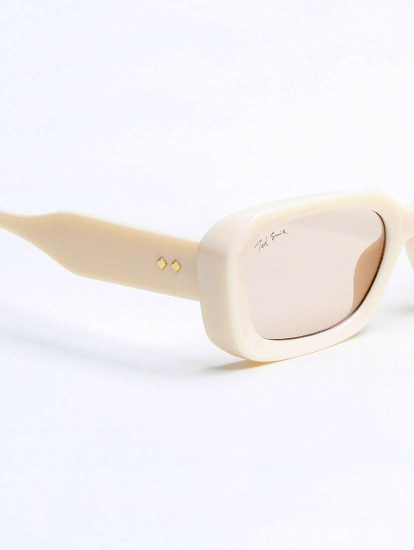 rectangle full rim brown polycarbonate eyeglasses - 22609261 -  Standard Image - 5