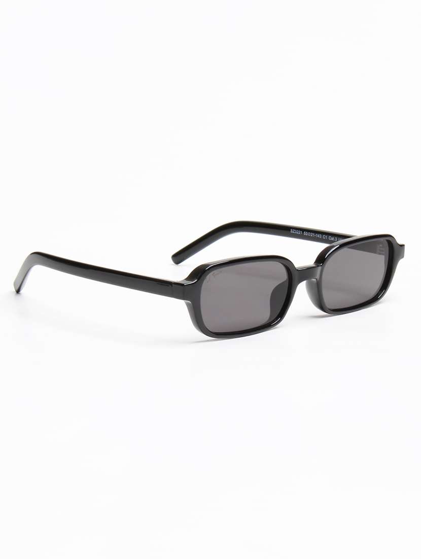 black rectangle polycarbonate sunglasses with full rim - 22609263 -  Standard Image - 3