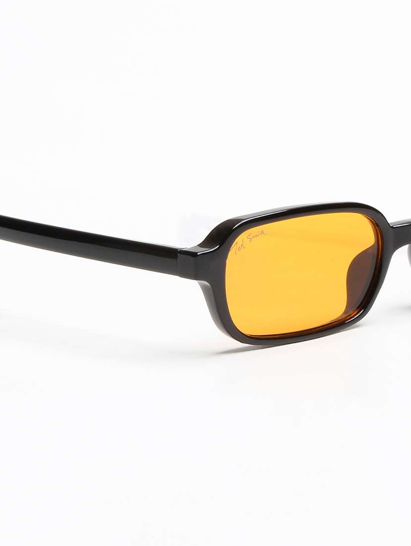 yellow rectangle full rim polycarbonate uv protected eyeglasses - 22609264 -  Standard Image - 5