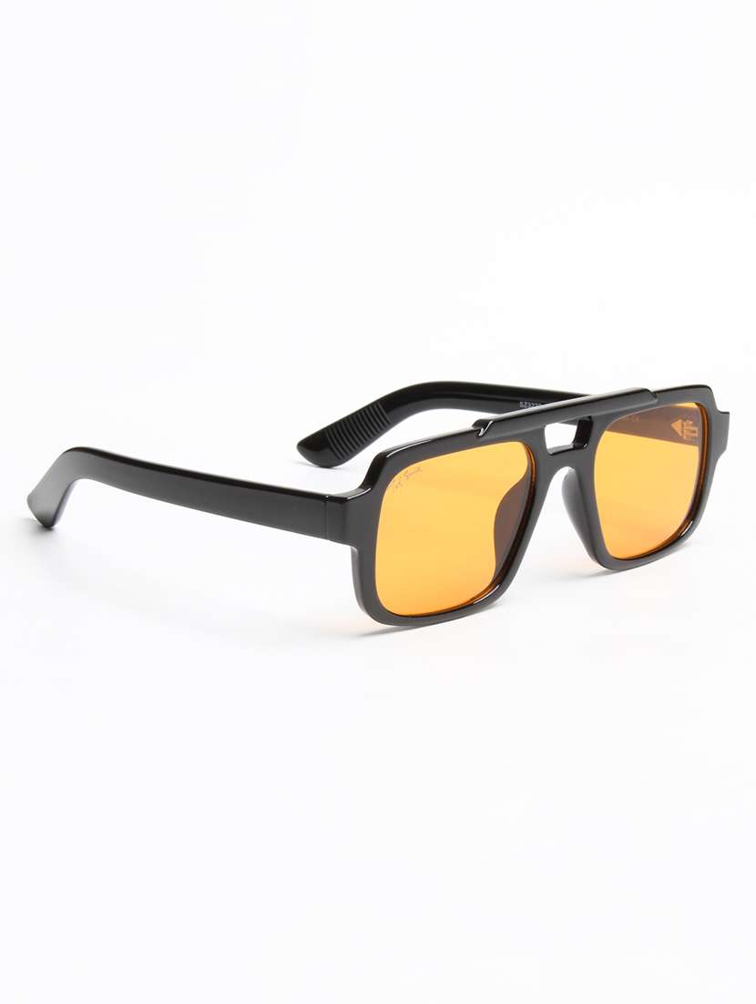 ted smith black polycarbonate full rim aviator sunglasses - 22609270 -  Standard Image - 3