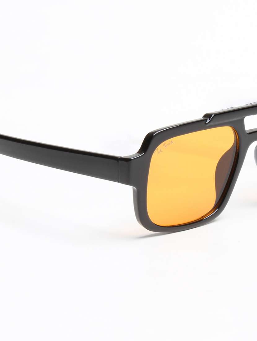 ted smith black polycarbonate full rim aviator sunglasses - 22609270 -  Standard Image - 5