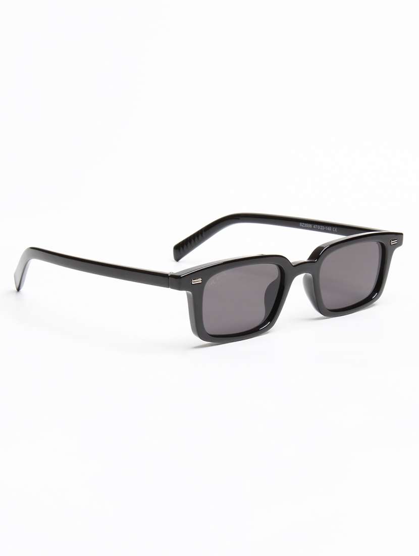 ted smith black full rim rectangle sunglasses polycarbonate lens - 22609437 -  Standard Image - 3
