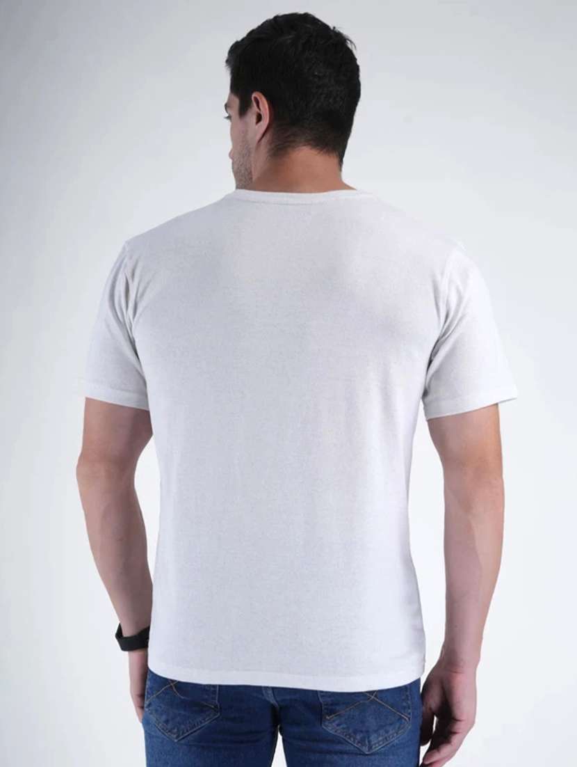 men solid short sleeves regular fit t-shirt - 22609451 -  Standard Image - 3