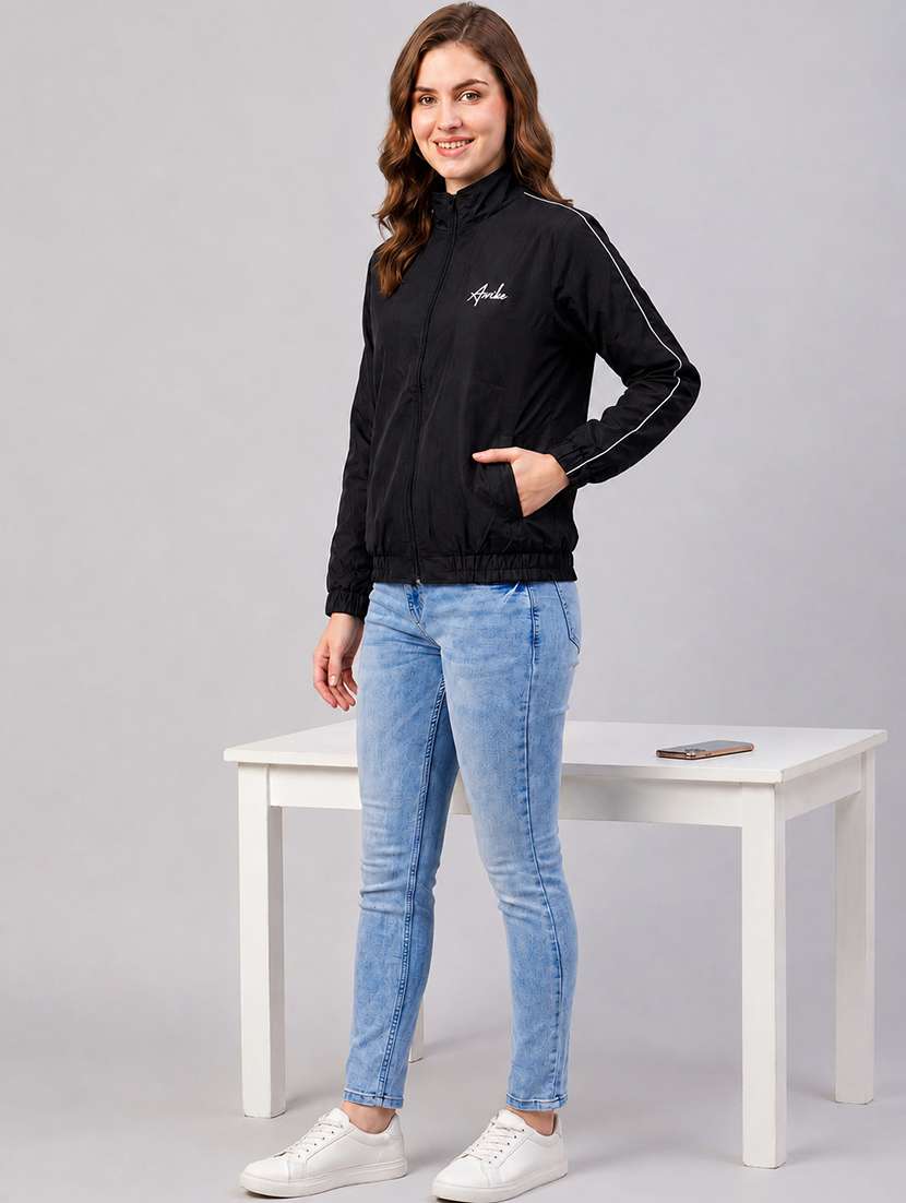 women tapered long sleeves windcheater jacket - 22609568 -  Standard Image - 3