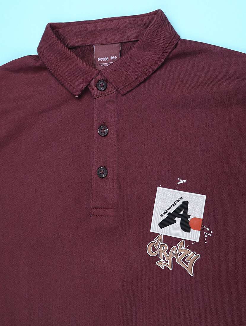 Boys Printed Short Sleeves Polo T-shirt - 22609985 -  Standard Image - 3