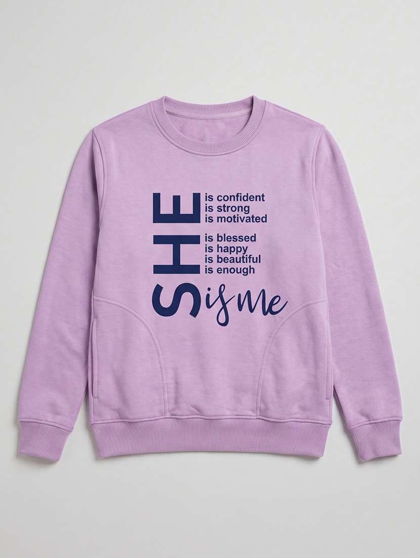 women printed long sleeves regular fit sweatshirt - 22610067 -  Standard Image - 3